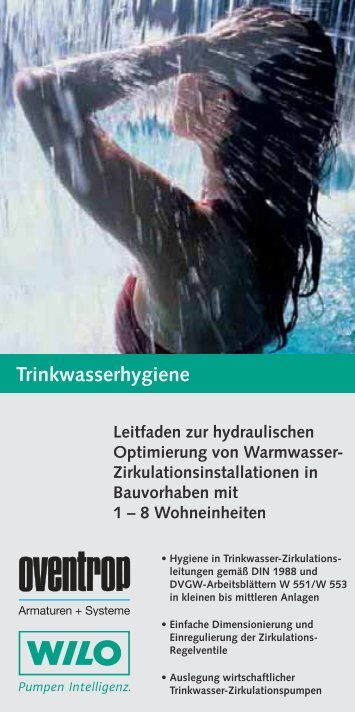 Trinkwasserhygiene - Oventrop