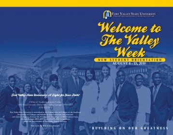 AUGUST 8 - 15, 2010 - Fort Valley State University