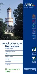 Volkshochschule und Musikschule Bad Homburg