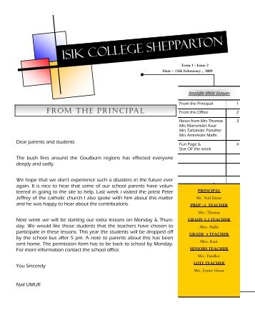 ISIK COLLEGE SHEPPARTON
