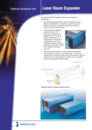 Laser Beam Expander Optical Surfaces Ltd optisurf.com - Trioptics