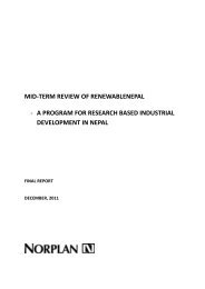 Mid-term review RenewableNepal - Kathmandu University