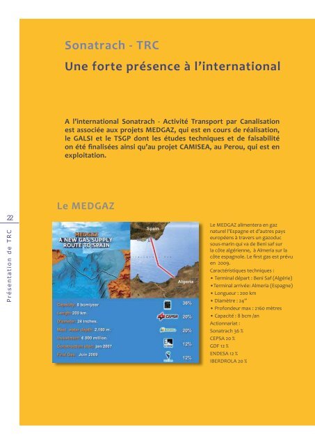 Transport par Canalisation - MinistÃ¨re de l'Ã©nergie et des mines