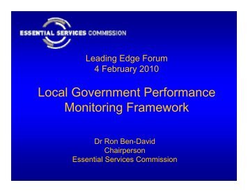 Local Government Performance Monitoring Framework - Victorian ...