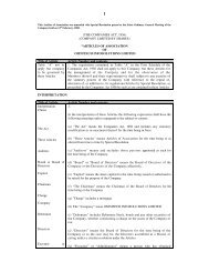 Memorandum & Articles of Association: AoA_12th February