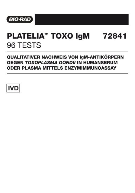 72841-Platelia Toxo IgM.pdf - BIO-RAD