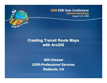 Creating Transit Route Maps with ArcGIS