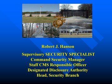 Command Security - Headquarters Marine Corps