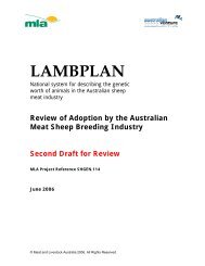 2006 Barnett LAMBPLAN Adoption Review - Sheep Genetics