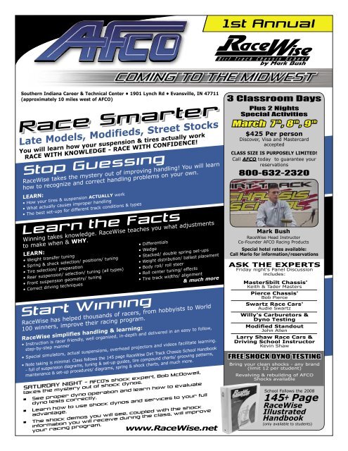 RaceWise Chassis School