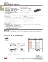 C&K Components DIP switches - SM Elektronik