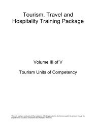 Tourism, Travel and Hospitality Training Package - Service Skills