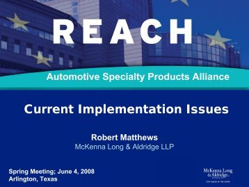 US - Automotive Specialty Products Alliance