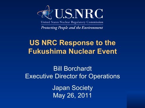 Download Bill Borchardt's presentation (PDF) - Japan Society