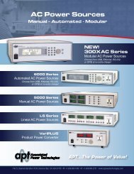 AC Power Sources - Texinstrumentos.com.br