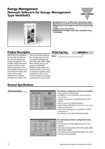 WattSoft3 DS - Meter Manager