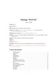 Package 'WGCNA' - Laboratory Web Sites - UCLA