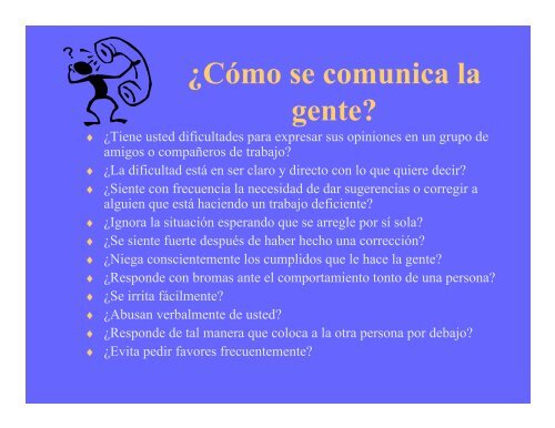 Curso de Comunicación y Asertividad