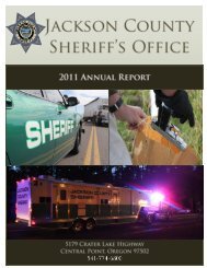 Jackson County Sheriff's Office Patrol - Jackson County Oregon