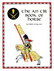 An Tir Book of Horse - Kingdom of An Tir - Society for Creative ...