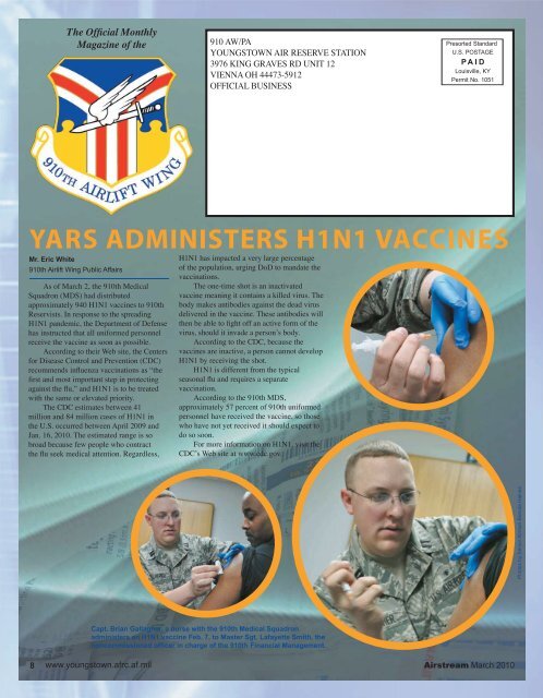 page 1 March 2010 - cover.psd - Youngstown Air Reserve Station