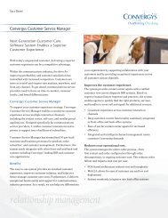 Convergys Customer Service Manager