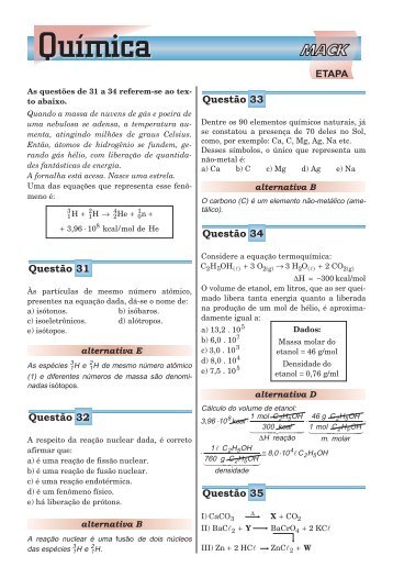 QuÃ­mica - Etapa