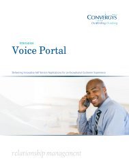 Intervoice Voice Portal - Convergys