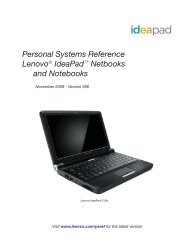 Personal Systems Reference Lenovo Ideapad Netbooks and ...