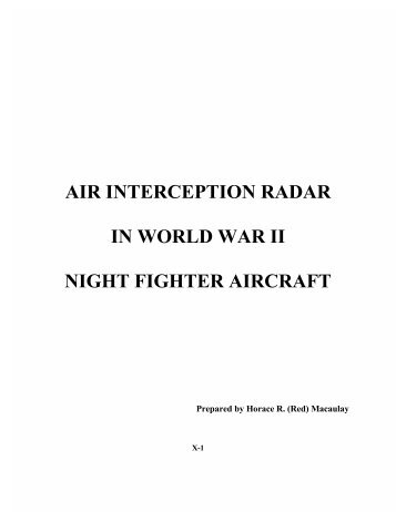 air interception radar in world war ii night fighter aircraft