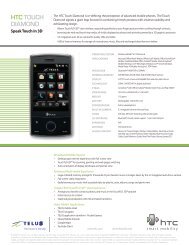 HTC TOUCH DIAMOND - TELUS Mobility