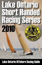 Lake Ontario Offshore Racing Guide - Lake Ontario 300