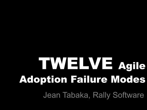 Adoption Failure Modes - AccuRev