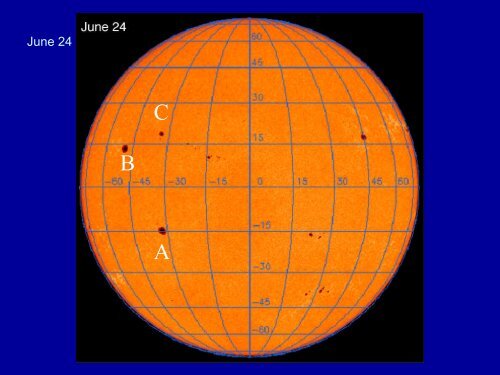 Tracking Sunspots - SoHO - Nasa