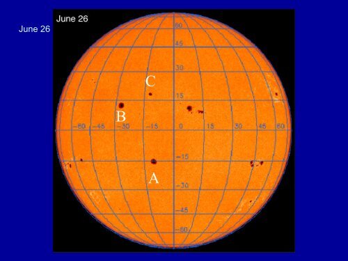 Tracking Sunspots - SoHO - Nasa