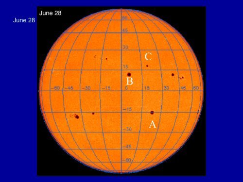 Tracking Sunspots - SoHO - Nasa