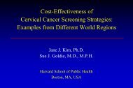 Cost-Effectiveness of Cervical Cancer Screening Strategies ...