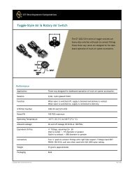 Rotary Switch Specification - GT Development Corporation