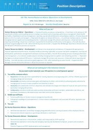 Position Description Template (One Page) - CrimTrac