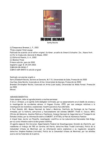 Reichs, Kathy - Informe Brennan - Red