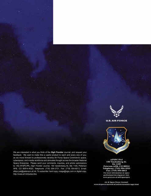 Space Acquisition - Air Force Space Command