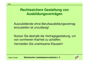 Rechtssichere Gestaltung von Ausbildungsverträgen