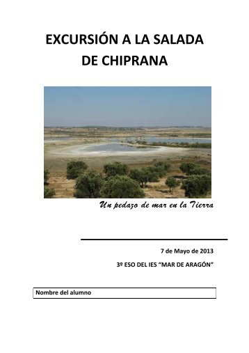 Excursión a la Salada de Chiprana - IES Mar de Aragón