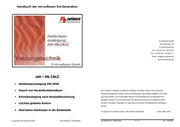 mh – Hk CALC - mh-software GmbH