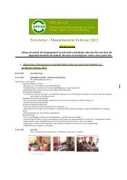 Newsletter / Monatsbericht Februar 2013 - ANUAS e.V.