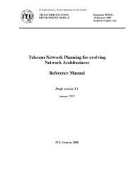 ITU-D Telecom Network Planning for evolving Network Architectures ...