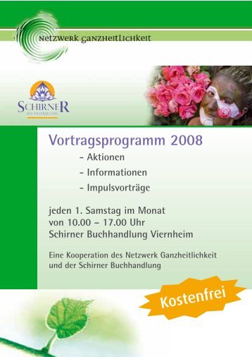 Vortragsprogramm 2008 - Netzwerk Ganzheitlichkeit