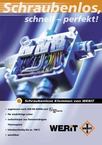 Schraubenlose Klemmen Flyer D.pdf - Werit Kunststoffwerke W ...