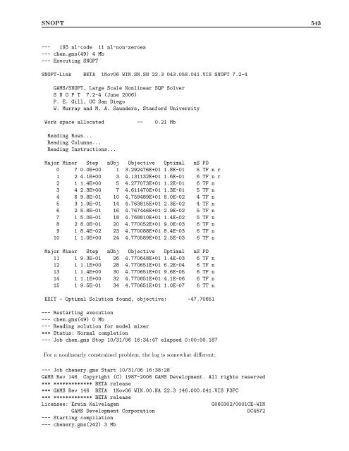 GAMS â The Solver Manuals - Available Software