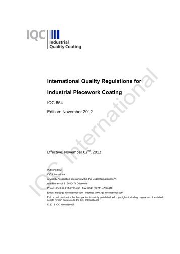 Quality Regulations IQC (english).pdf - GSB International